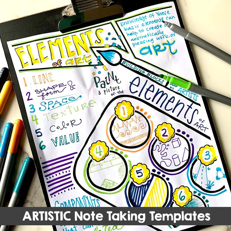 creative doodle note template ideas