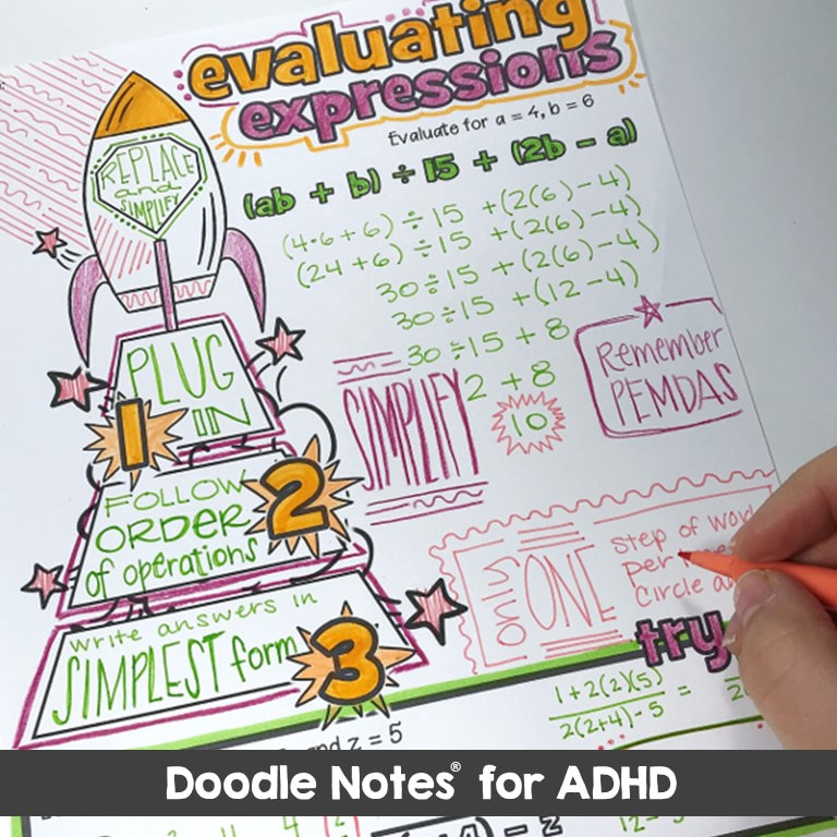 doodle notes for ADHD