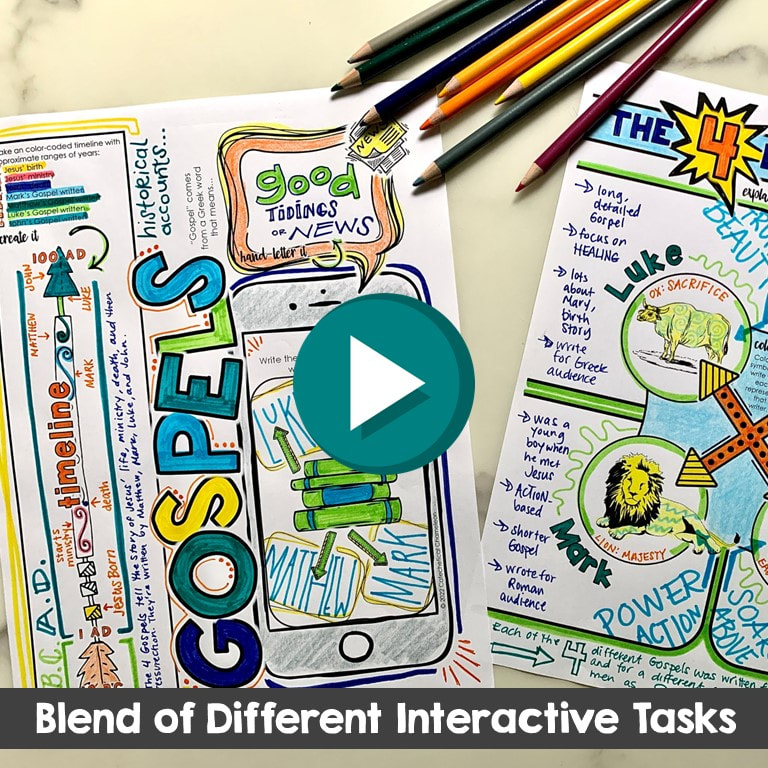 examples of interactive tasks in doodle notes